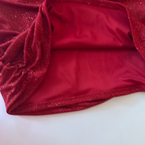 HeartSoul Red Gold Glittery Y2K Vintage Strappy Stretch Fairy Whimsy-Goth Top XL - Picture 7 of 15